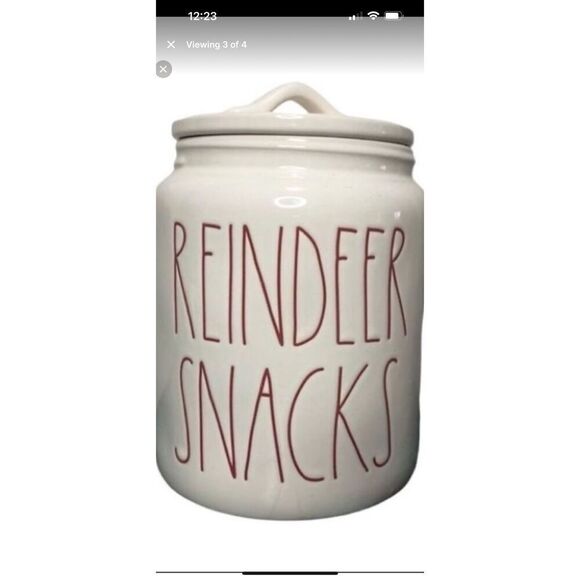 Rae Dunn Reindeer Snacks - Picture 1 of 3